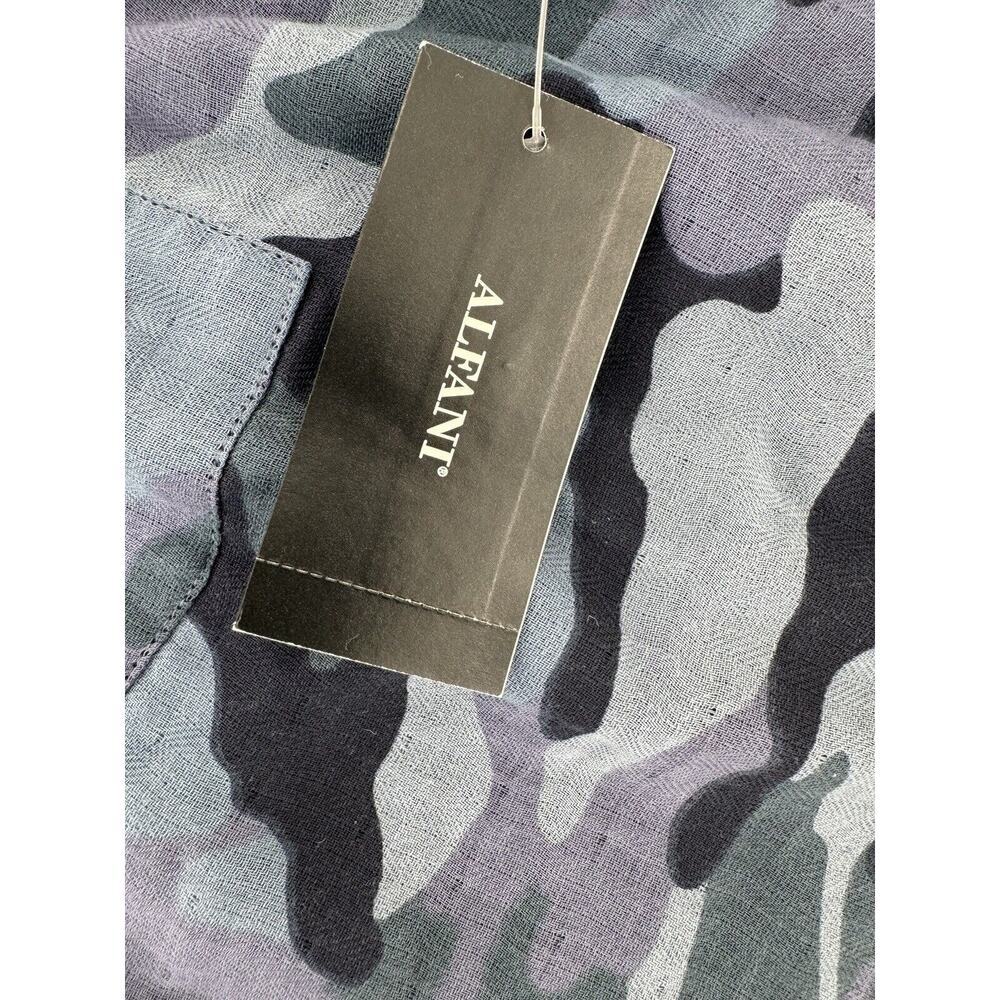 Alfani Men’s Shirt Sz S Camouflage Blue Button Front Pocket NWT​ - Picture 4 of 15